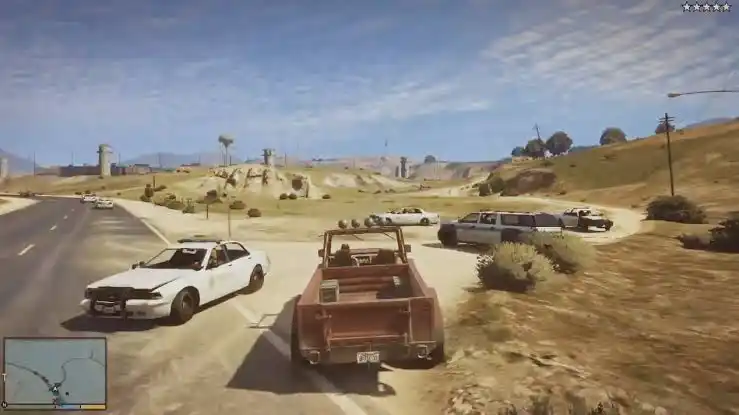 محیط بازی gta 5 ایکس باکس